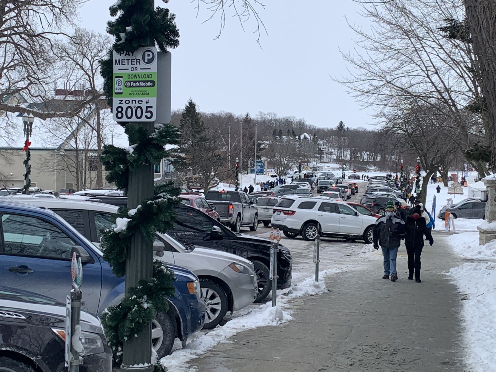Backed up cars